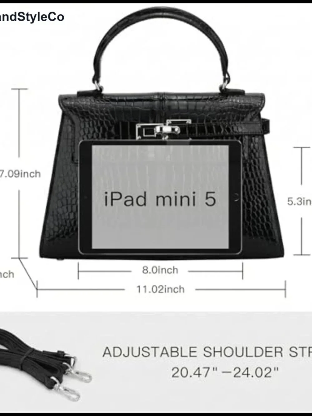 Vegan Leather Top Handle Satchel Crossbody Bag with Detachable Strap